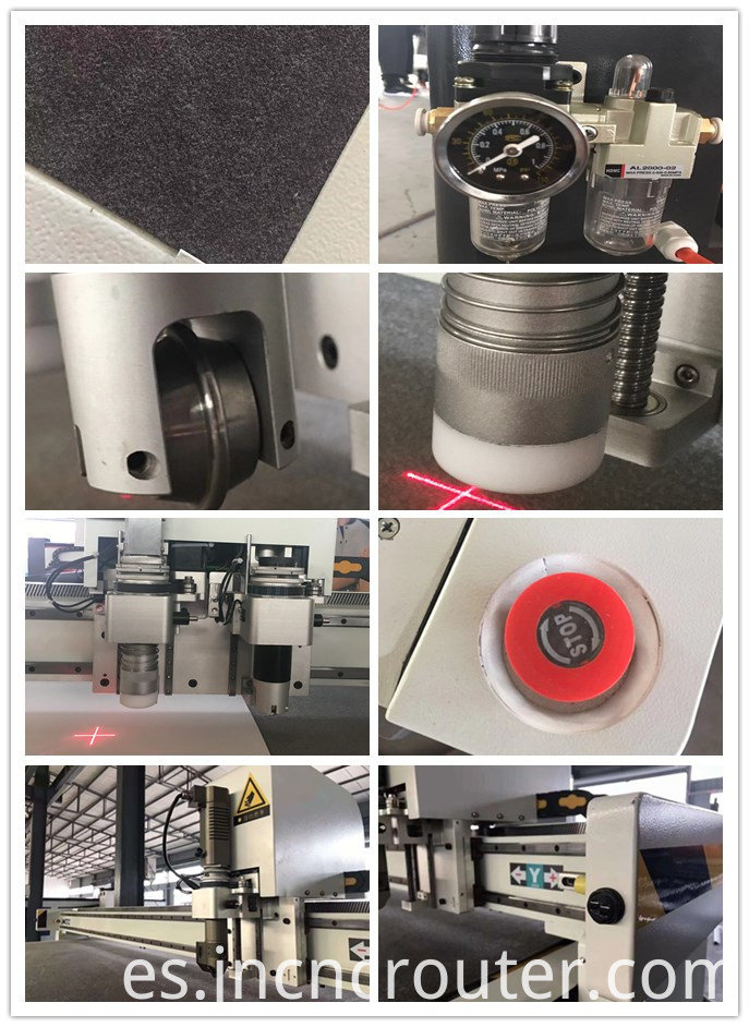 Máquina de corte de cuero con cuchilla oscilante cnc router cnc router oscillating knife leather cutting machine